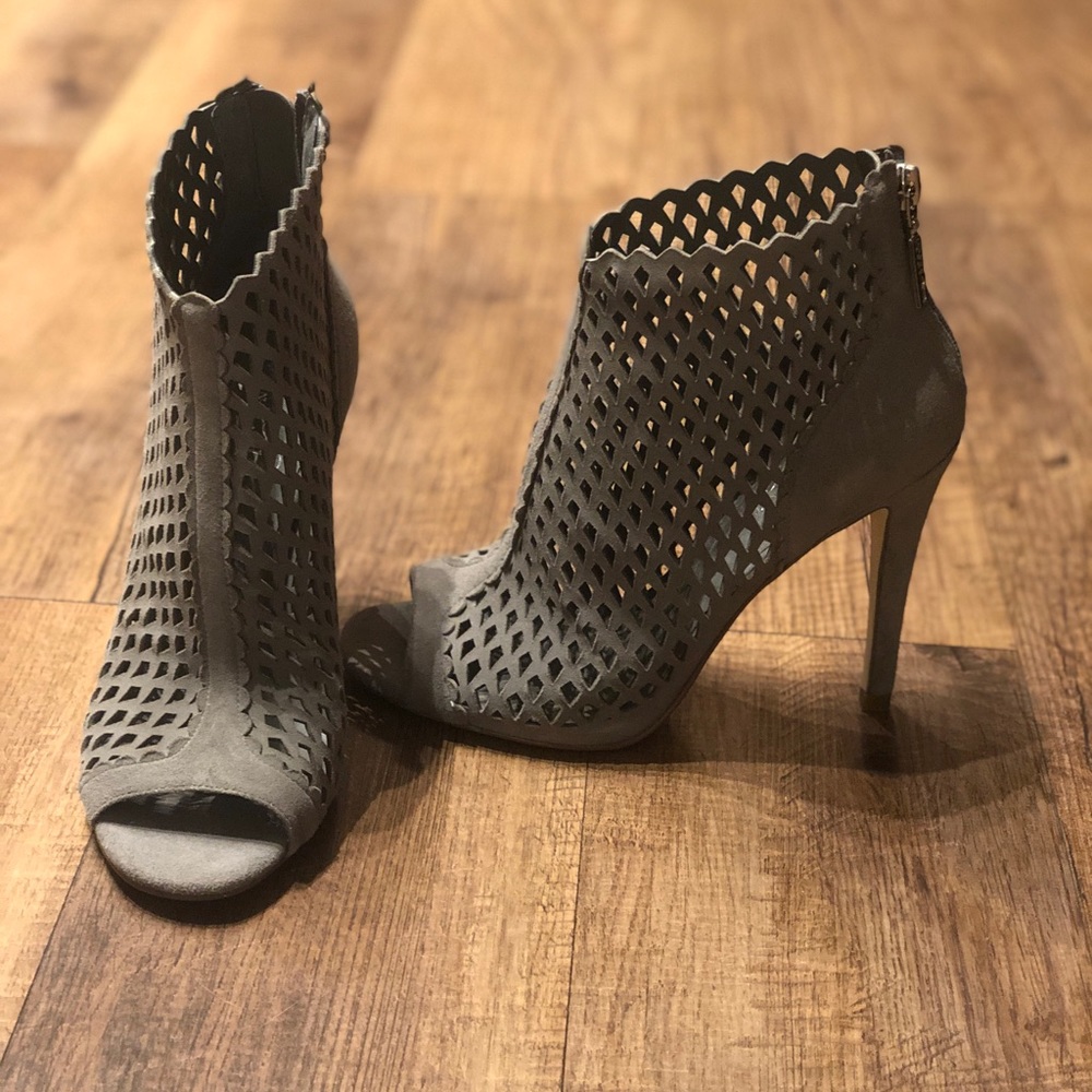 Ivanka Trump Didia Cutout Cage Suede Bootie